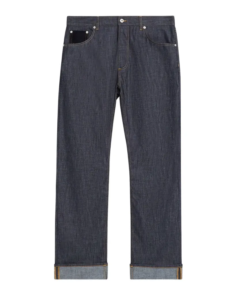 Bottega Veneta Men 's Rinsed Denim Intreccio-Pocket Jeans