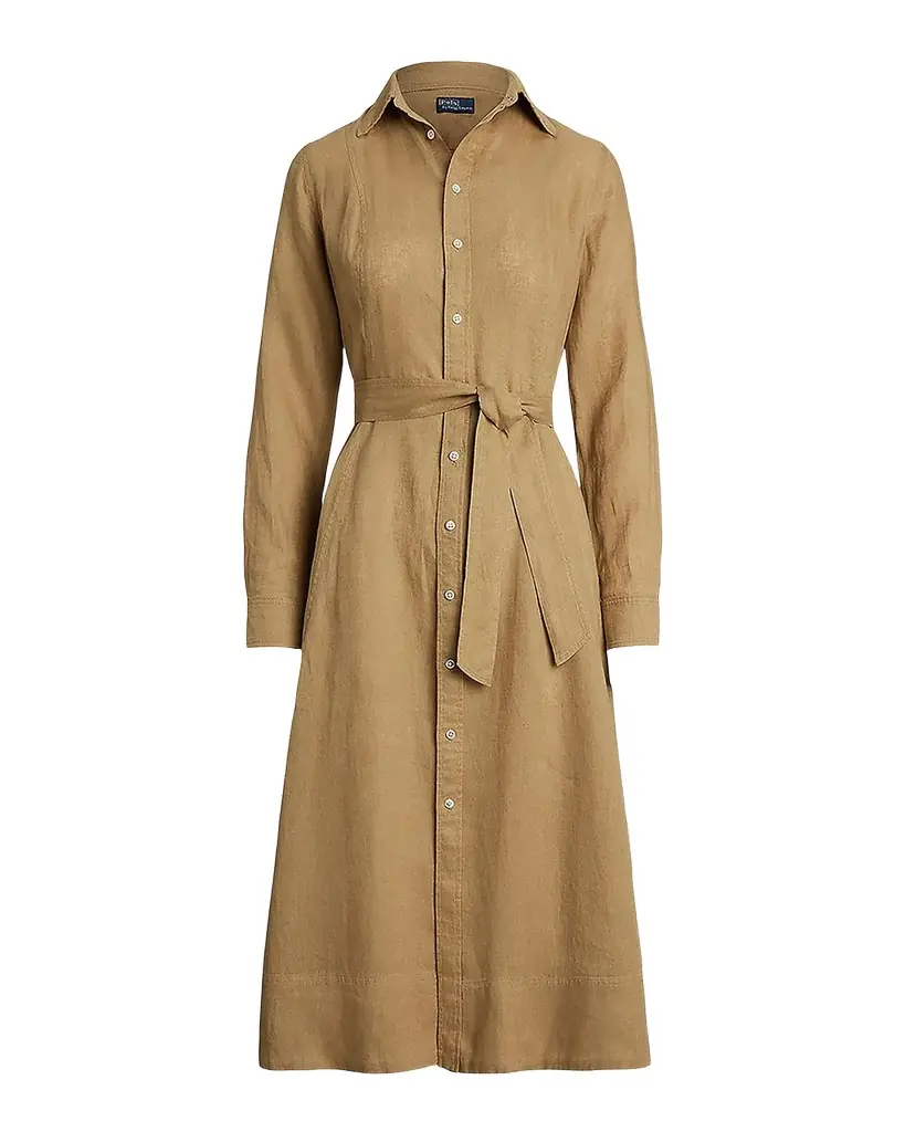 Polo Ralph Lauren Belted Linen Shirtdress