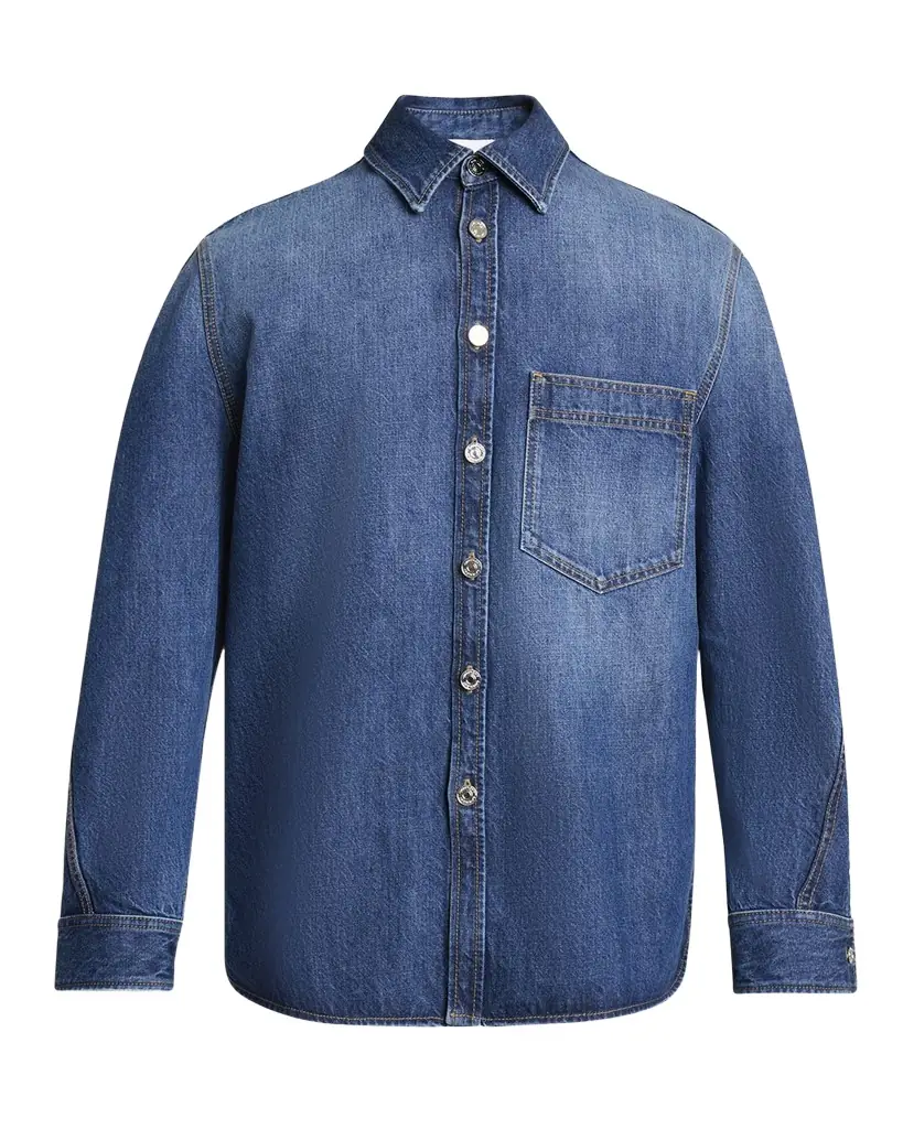 Givenchy Men 's Denim Overshirt