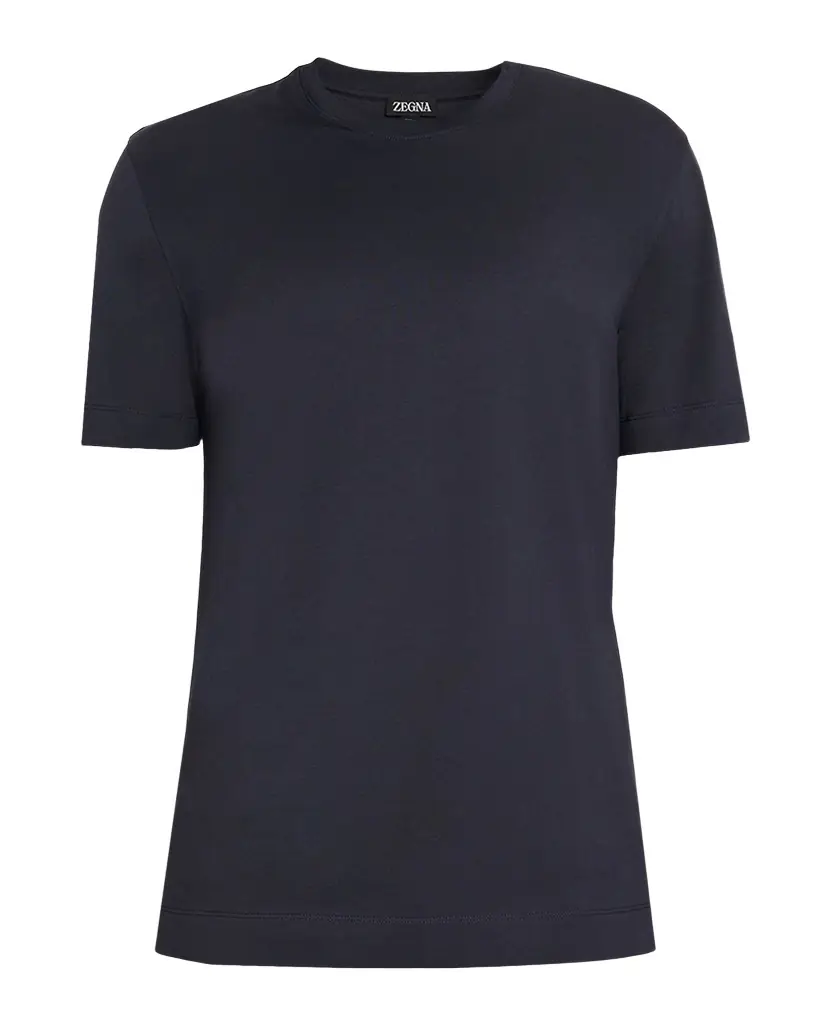 ZEGNA Men 's Cotton Jersey Crewneck T-Shirt
