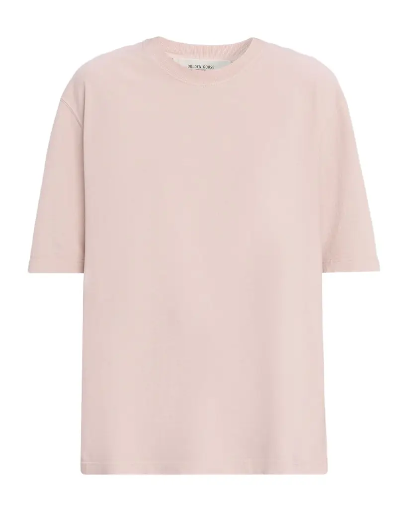 Golden Goose Reverse Logo Cotton Crewneck T-Shirt