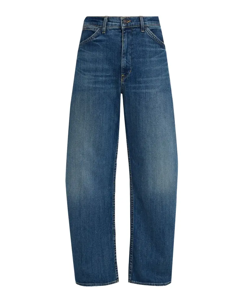 Nili Lotan Tribeca Barrel-Leg Jeans
