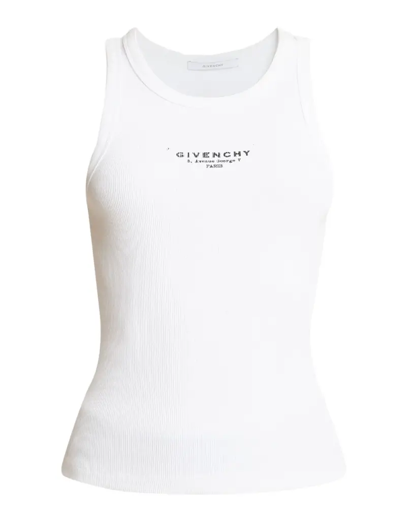 Givenchy Archive Logo Stamp Print Tank Top