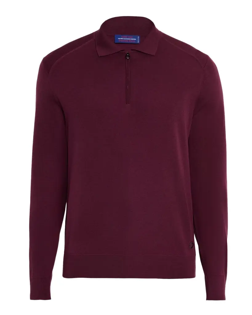 Stefano Ricci Men 's Cashmere Quarter-Zip Polo Sweater