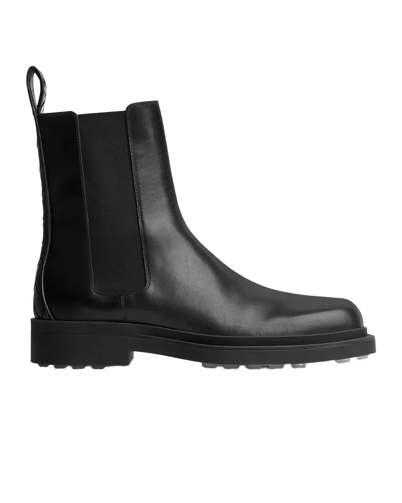 Bottega Veneta Men 's Ben Smooth & Intrecciato Leather Chelsea Boots