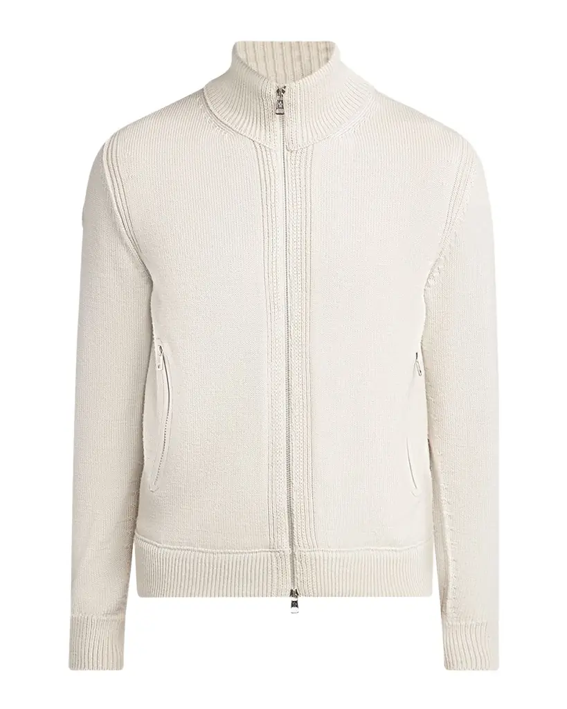 Moncler Men 's Edit Padded Back Wool Cardigan