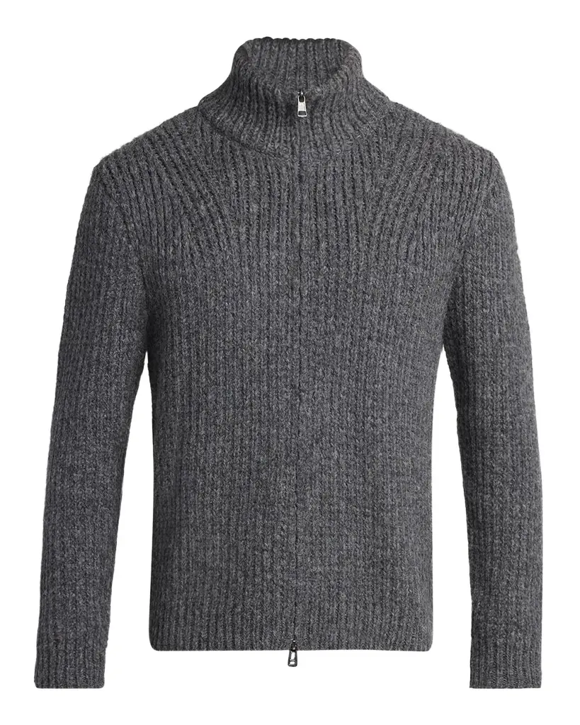 Moncler Men 's Ribbed Full-Zip Sweater