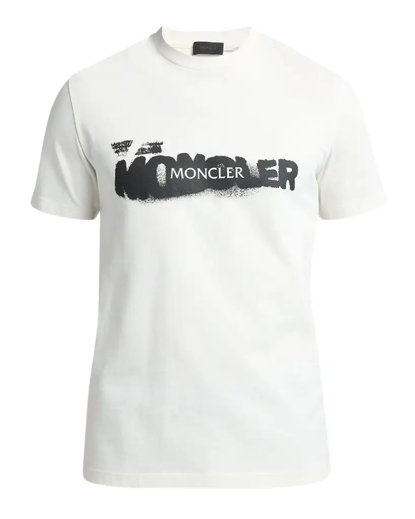 Moncler Men 's Graffiti Logo Graphic T-Shirt