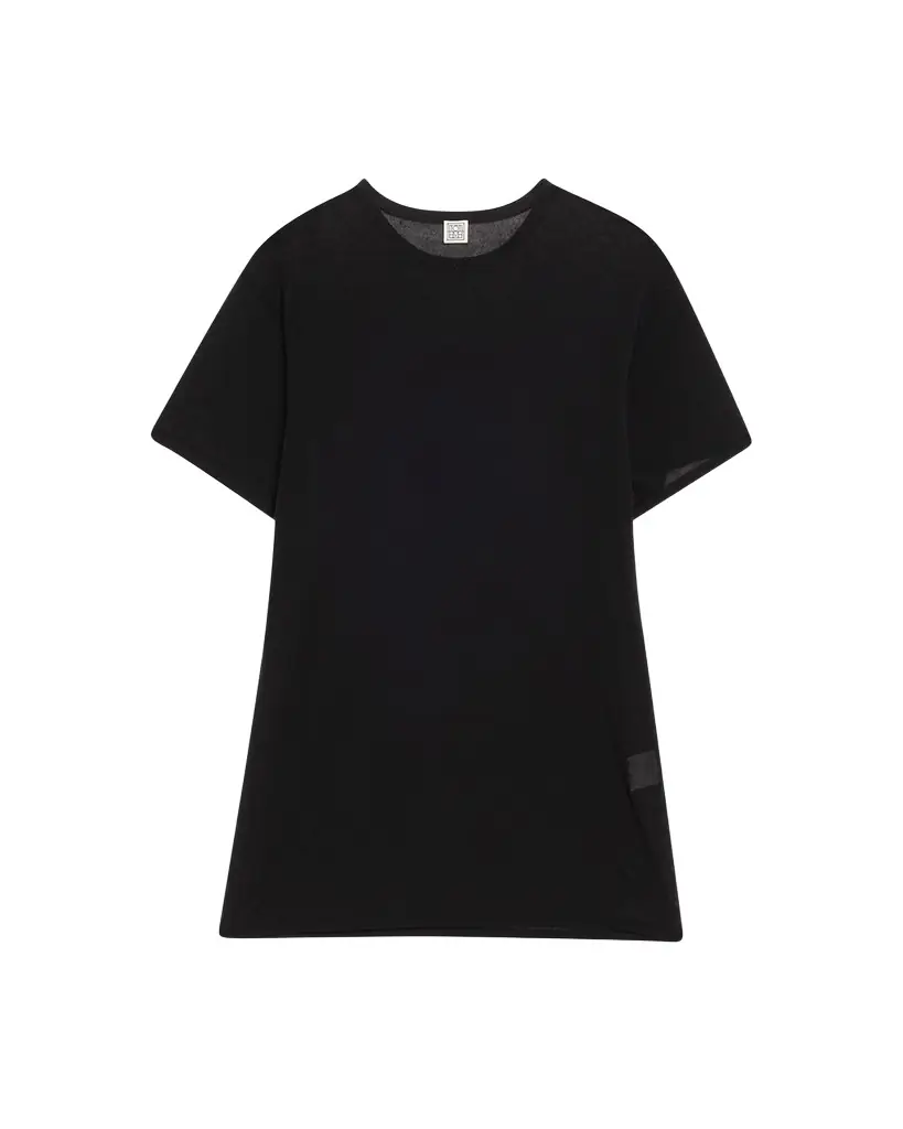 Toteme Cashmere-Blend Short-Sleeve Knit T-Shirt