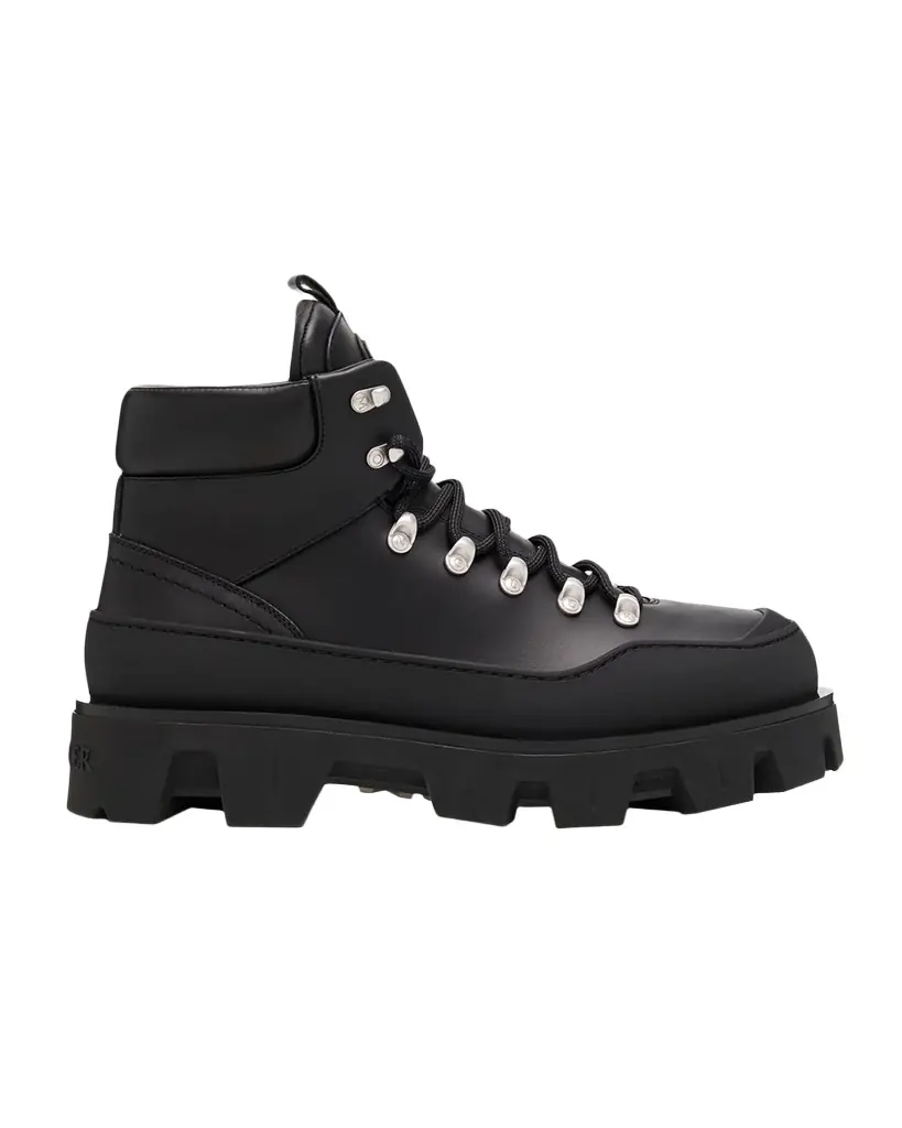 Moncler Men 's Peak Trek Leather Ankle Boots