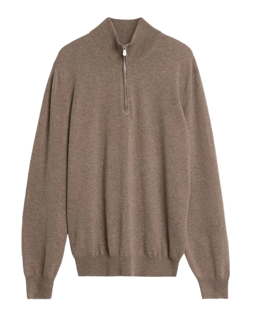 Brunello Cucinelli Men 's Cashmere Quarter-Zip Sweater