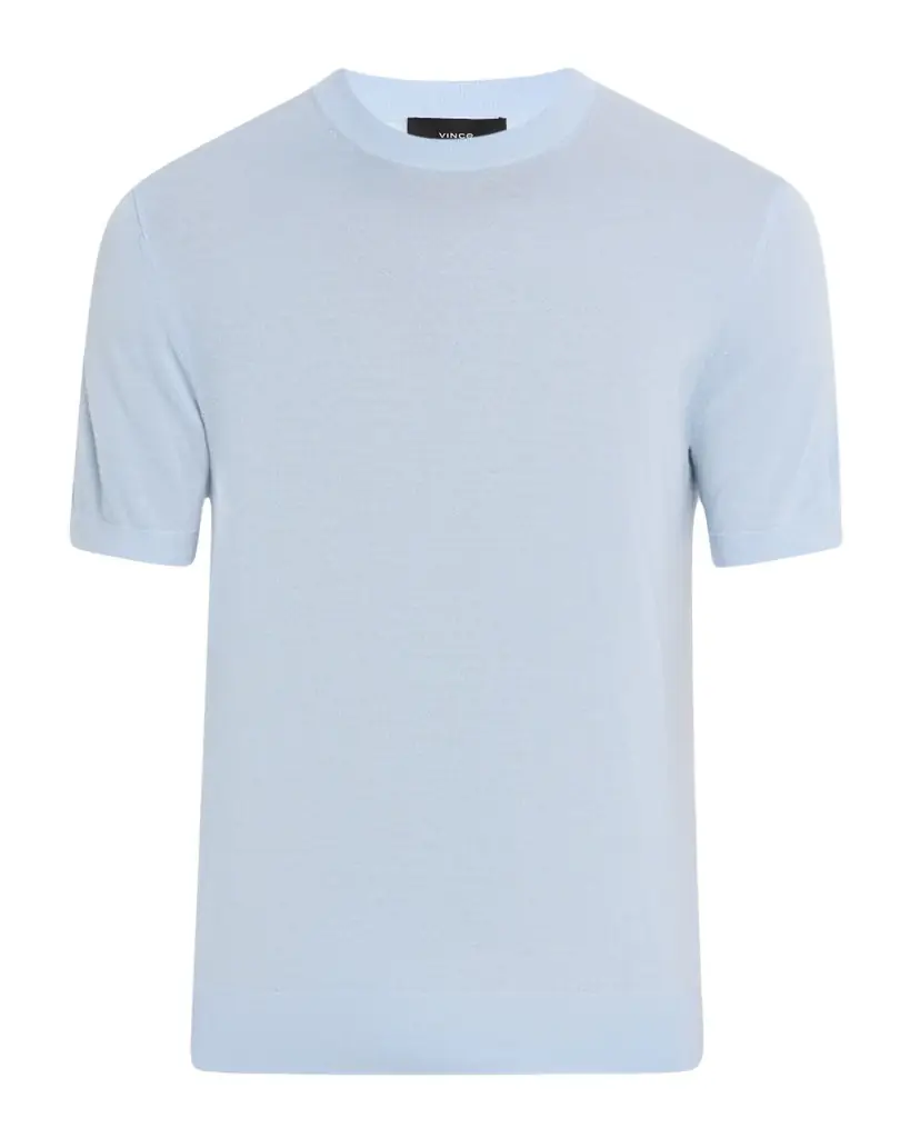 Vince Men 's Featherweight Wool-Cashmere Short-Sleeve Crewneck Sweater