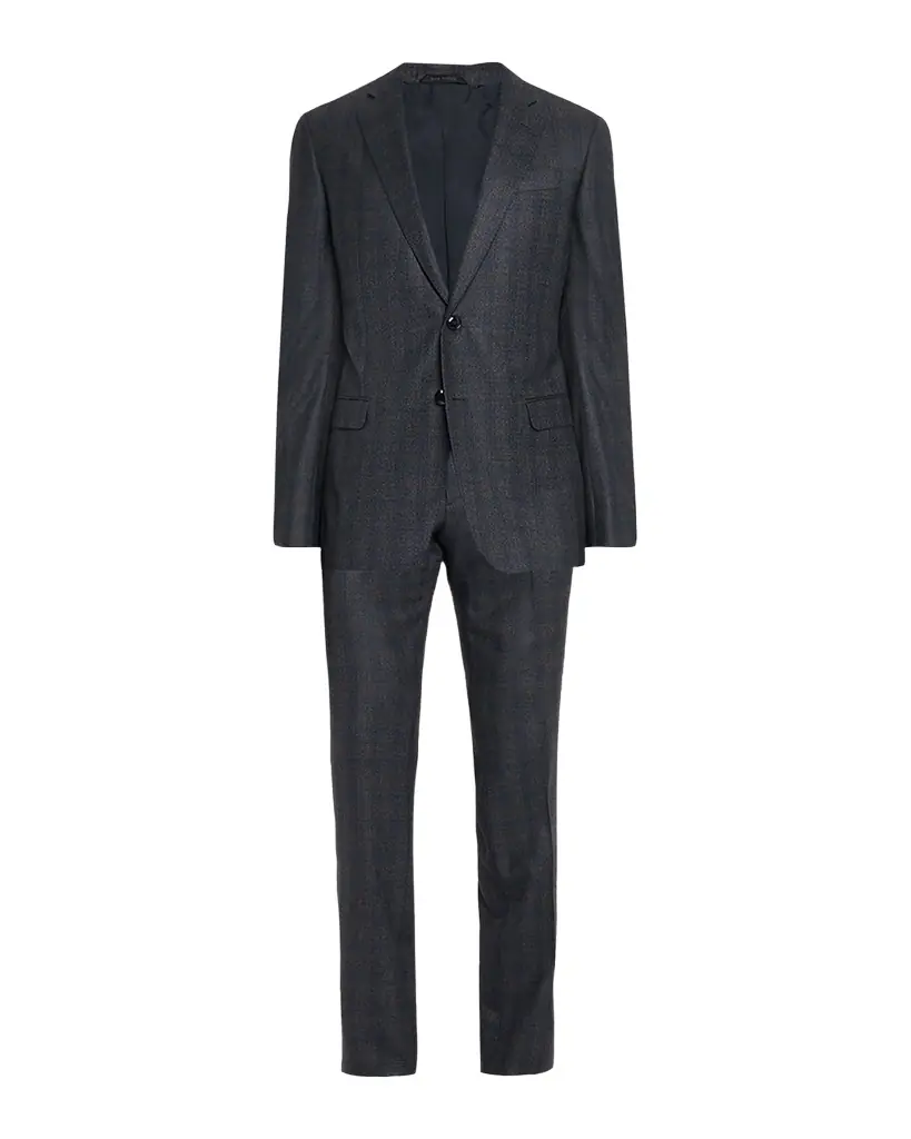 Giorgio Armani Men 's Blurred Plaid G Line Two-Piece Suit