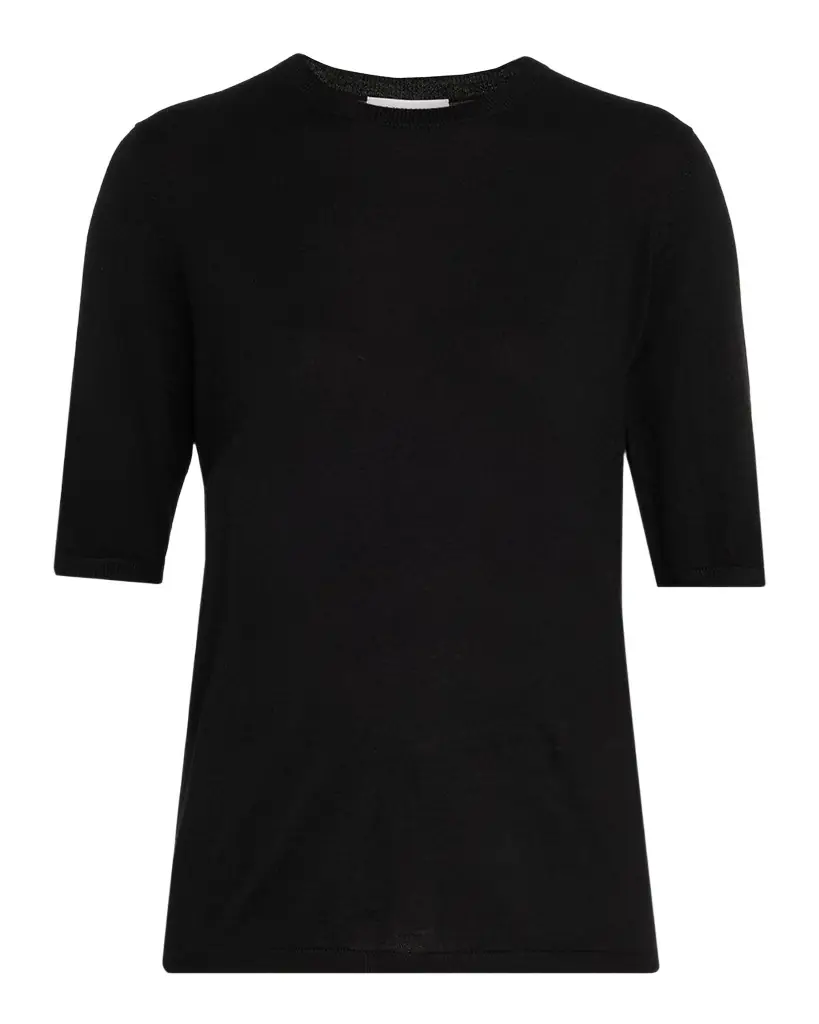 Gabriela Hearst Brunner Short-Sleeve Cashmere-Silk T-Shirt