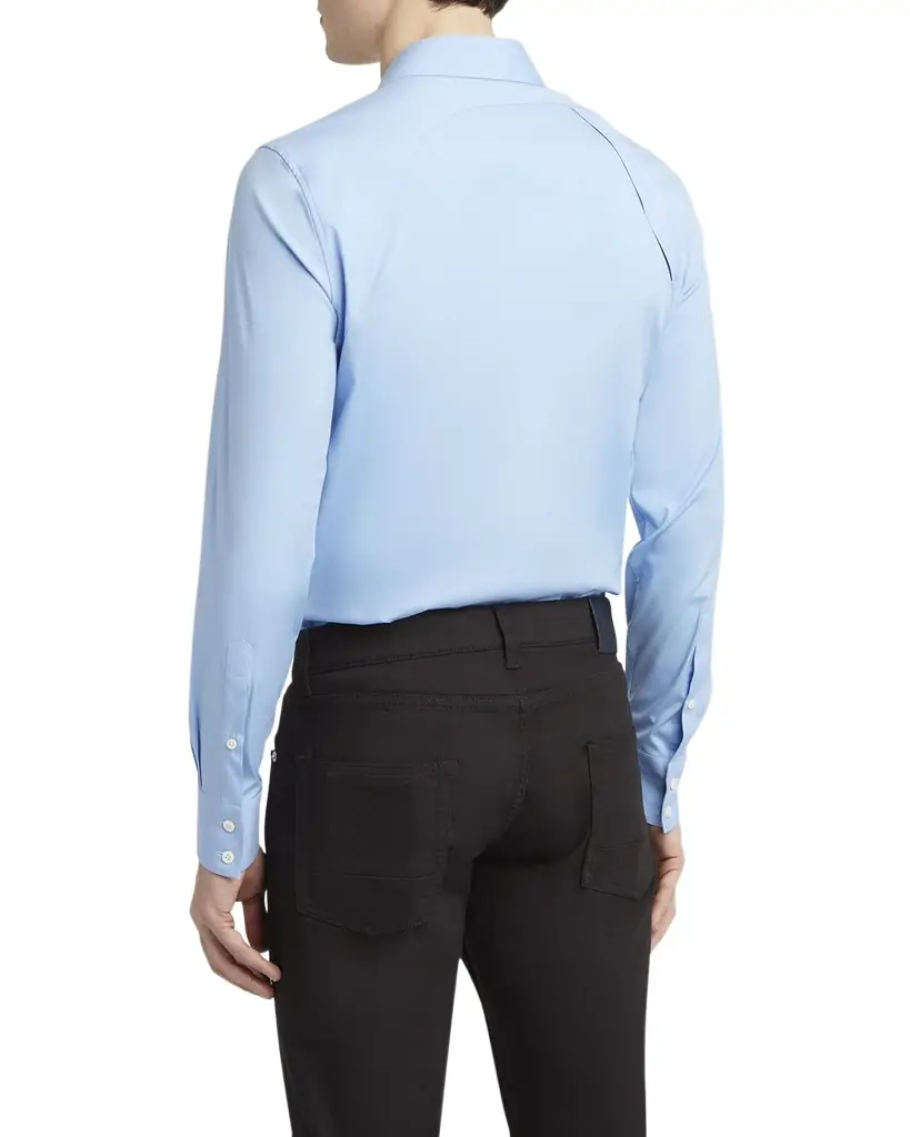 McQueen Men 's Logo-Tape Harness Dress Shirt