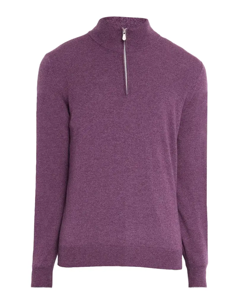 Brunello Cucinelli Men 's Cashmere Quarter-Zip Sweater