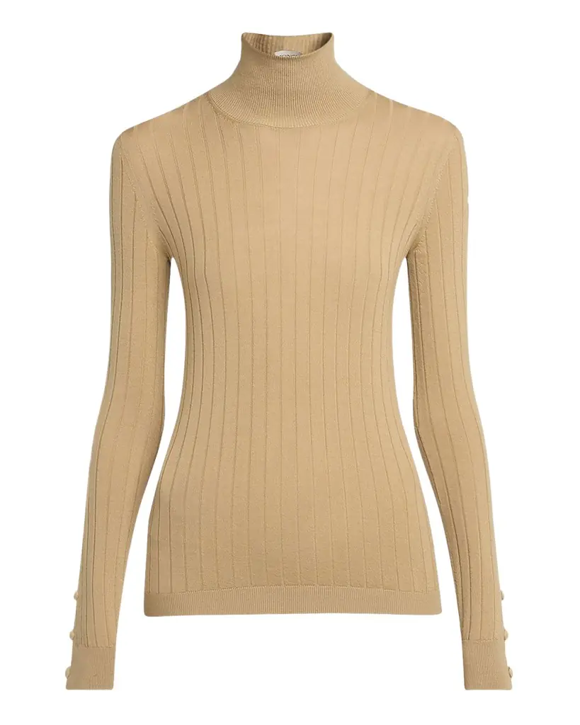 Moncler Wool-Cashmere Turtleneck Sweater