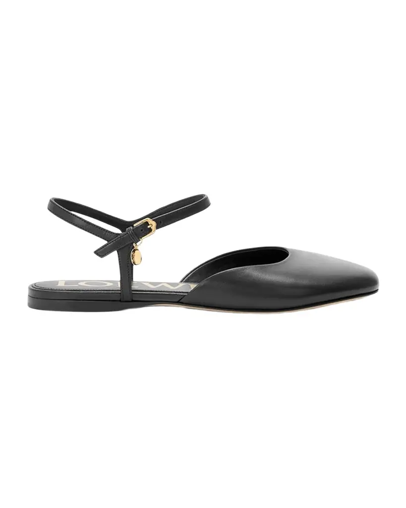 Loewe Toy Ankle-Strap Ballerina Flats