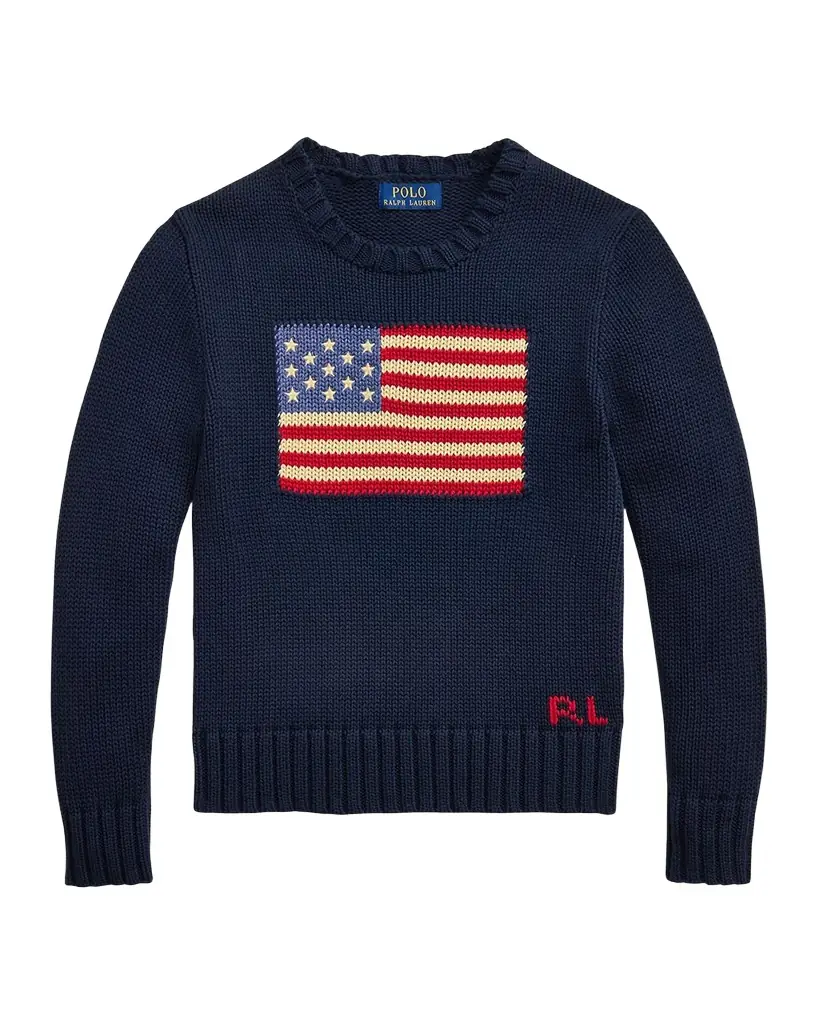 Polo Ralph Lauren Boy 's Flag Intarsia Knit Sweater