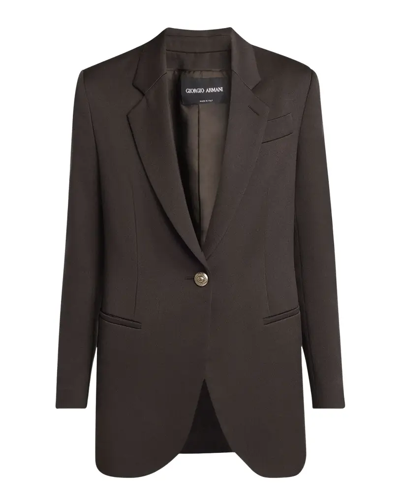 Giorgio Armani Virgin Wool Single-Breasted Blazer