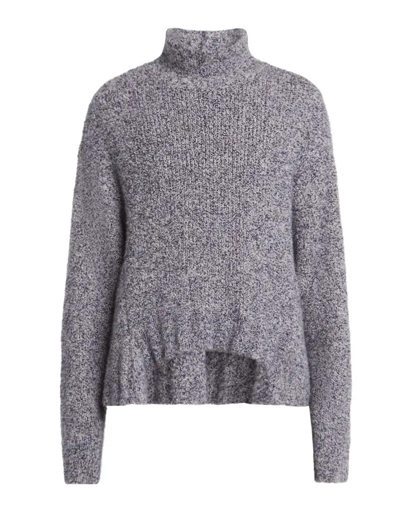 Giorgio Armani Turtleneck Cashmere-Silk Boucle Sweater