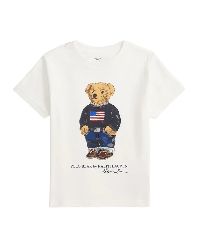 Polo Ralph Lauren Boy 's Polo Bear Flag Print Short-Sleeve T-Shirt