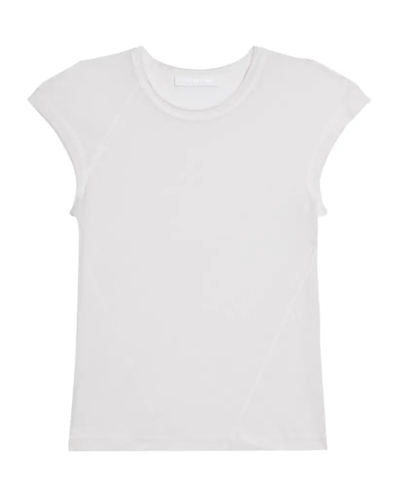Helmut Lang Twisted Sheer Crewneck Top