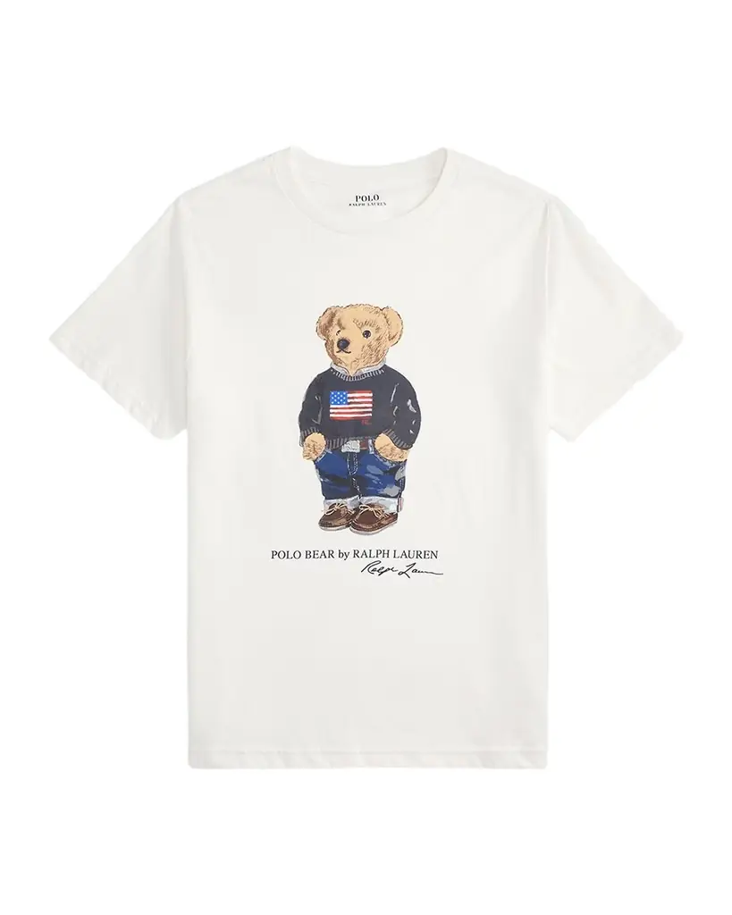 Polo Ralph Lauren Boy 's Polo Bear Flag Print Short-Sleeve T-Shirt