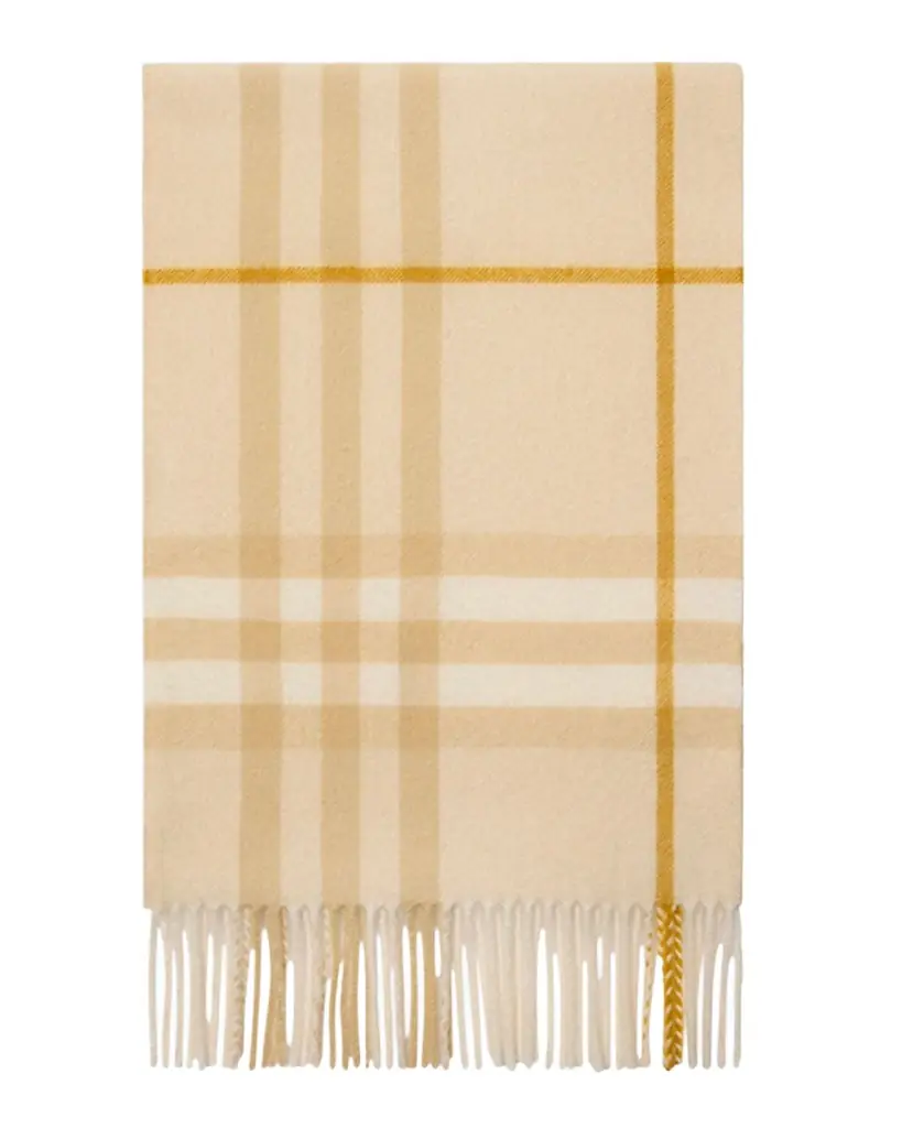 Burberry Giant Check Cashmere Scarf