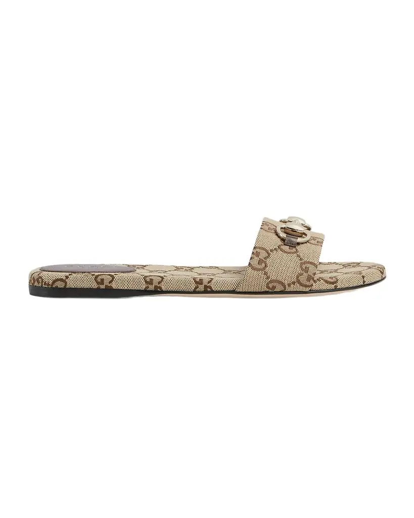 Gucci GG Canvas Siaga Slide Sandals