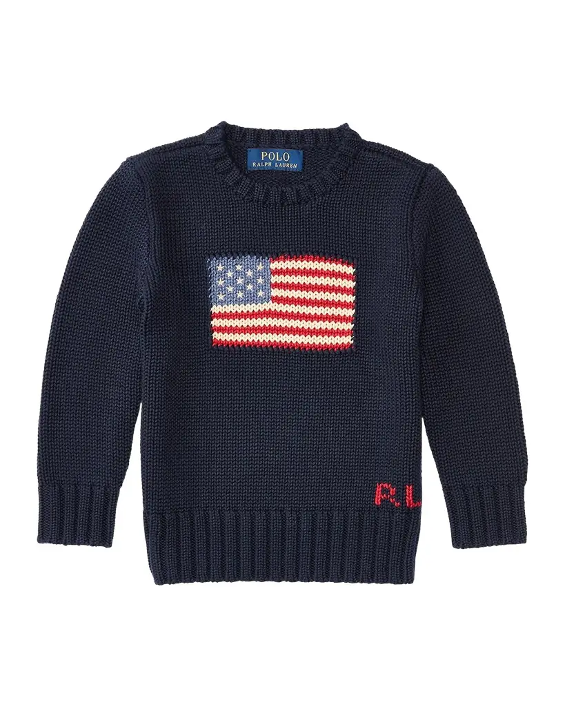 Polo Ralph Lauren Boy 's Flag Intarsia Knit Sweater