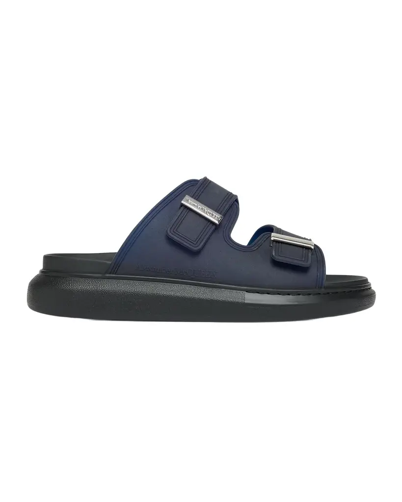 McQueen Men 's Rubber Double-Buckle Sandals