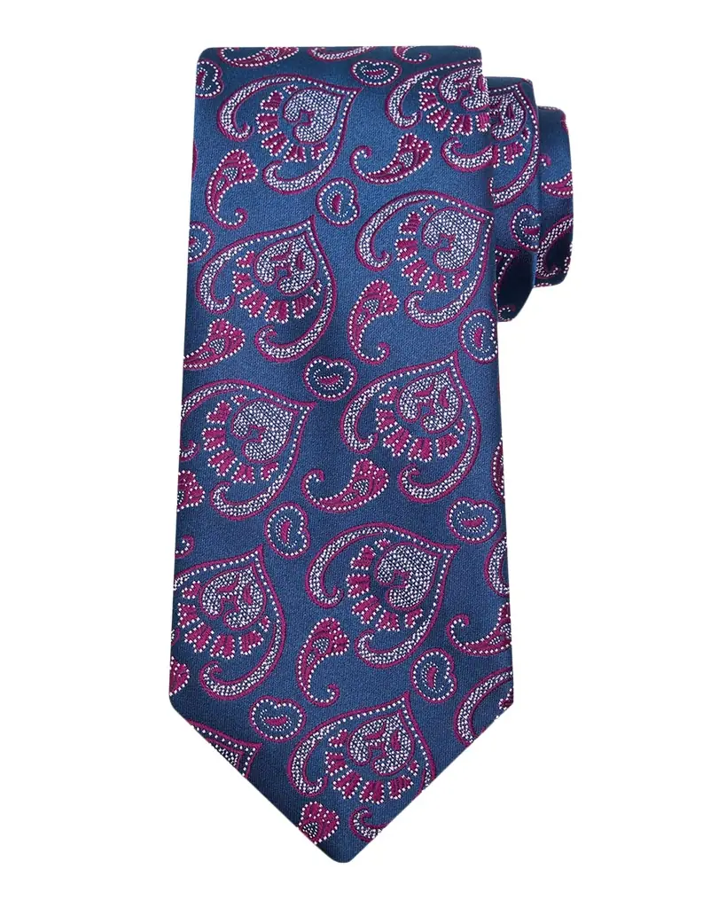 Charvet Men 's Petite Geometric Silk Tie