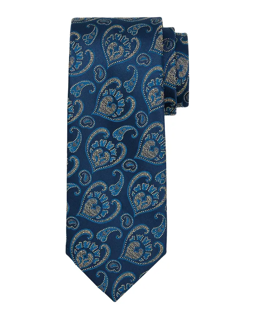 Charvet Men 's Paisley Woven Silk Tie