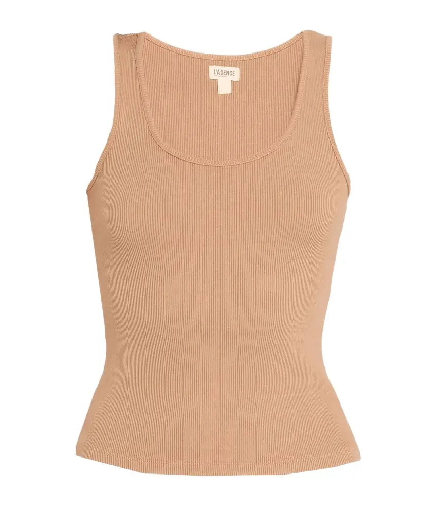 L 'Agence Adira Scoop-Neck Tank Top
