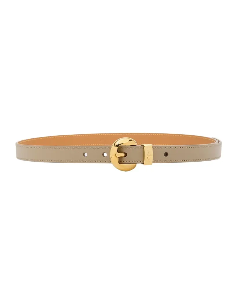 Loewe Pebble Leather Skinny Belt