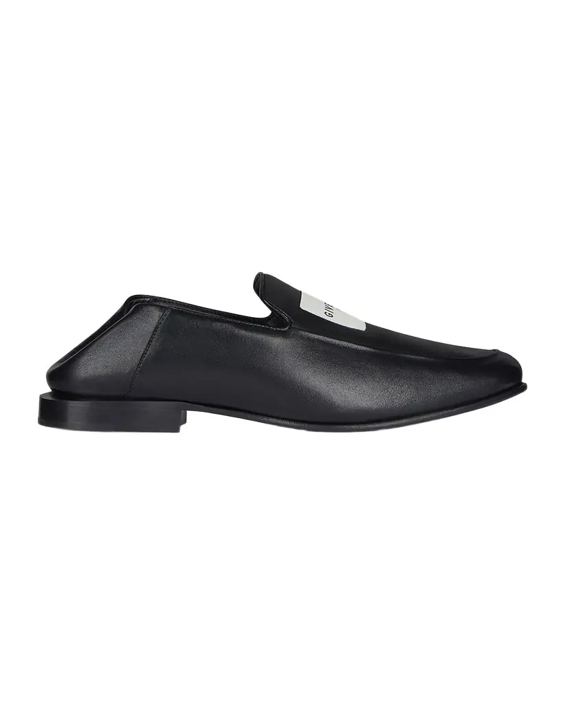 Givenchy Logo Label Leather Loafers
