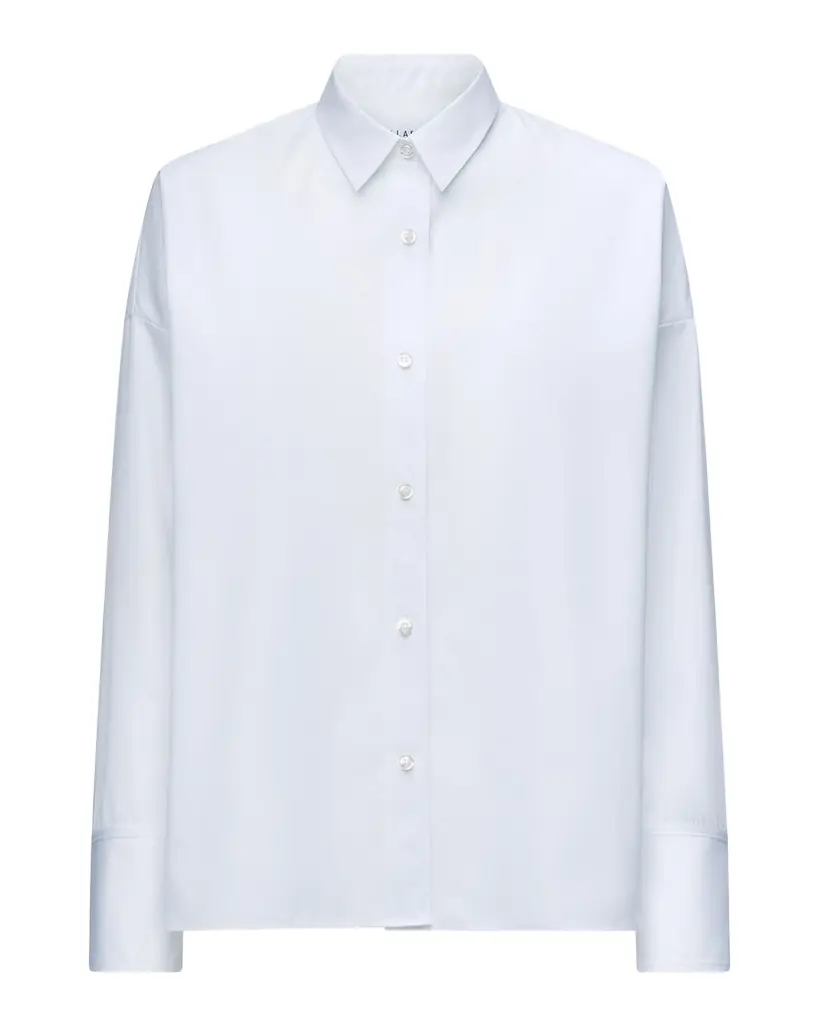 CALLAS Milano Sirene Button-Down Silk Twill Scarf Shirt