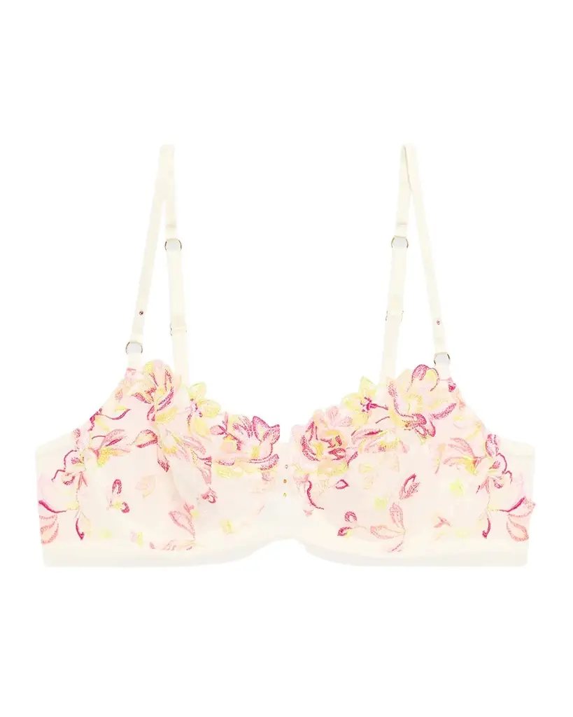 Lise Charmel Folie D 'Ete Floral-Embroidered Demi Bra