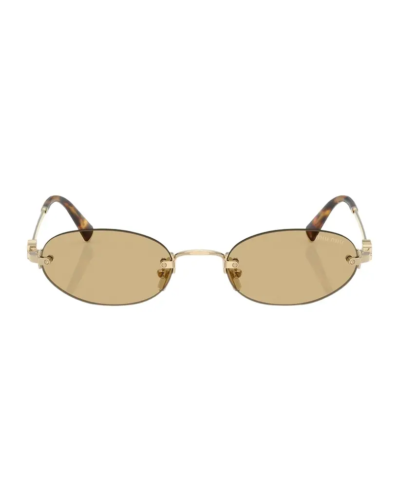 Miu Miu MU A54S Metal Oval Sunglasses