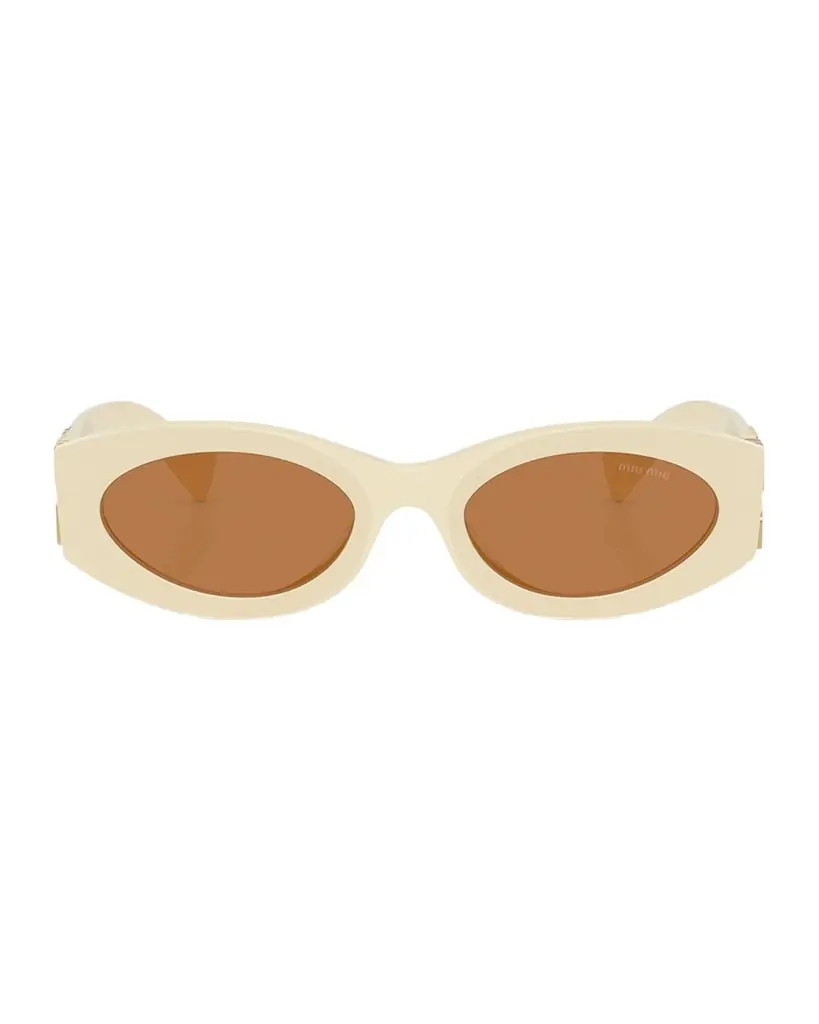 Miu Miu 0MU 11WS Acetate Oval Sunglasses