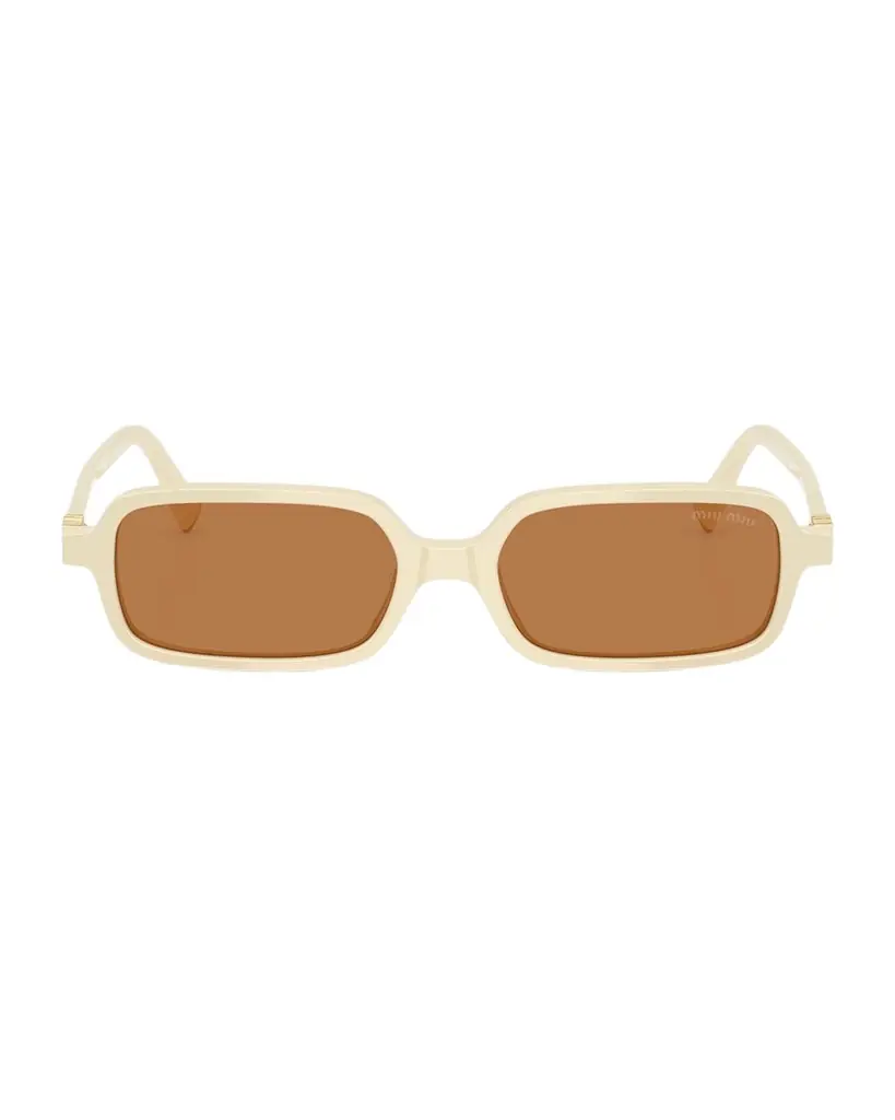 Miu Miu MU 11ZSF Acetate Rectangular Sunglasses