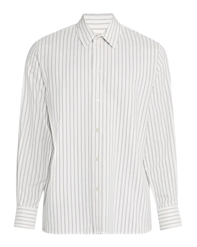 Saint Laurent Men 's Striped Sport Shirt