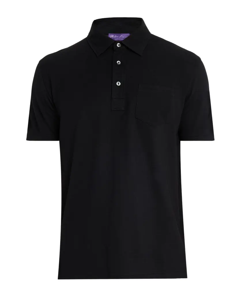 Ralph Lauren Purple Label Cotton-Cashmere Piqué Polo Shirt