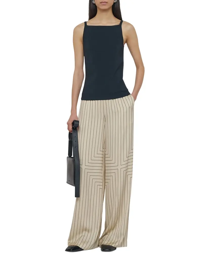 Joseph Square-Neck Viscose Knit Tank