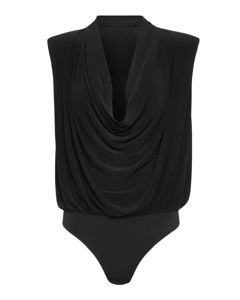 Ramy Brook Eden Sleeveless Cowl-Neck Bodysuit
