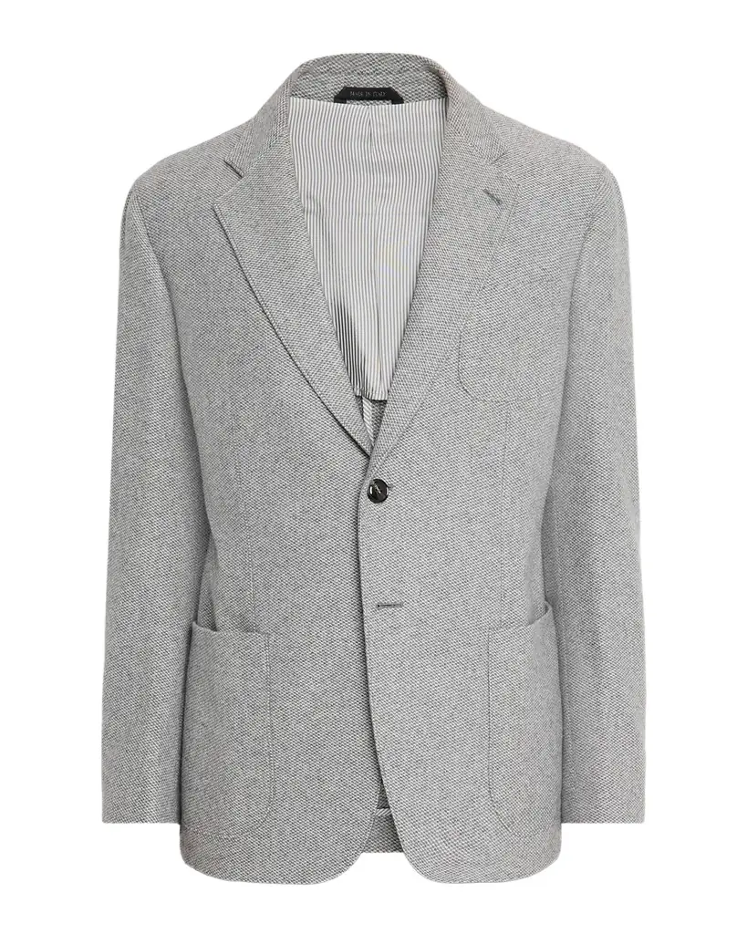 Giorgio Armani Men 's Birdseye Cashmere Single-Breasted Blazer