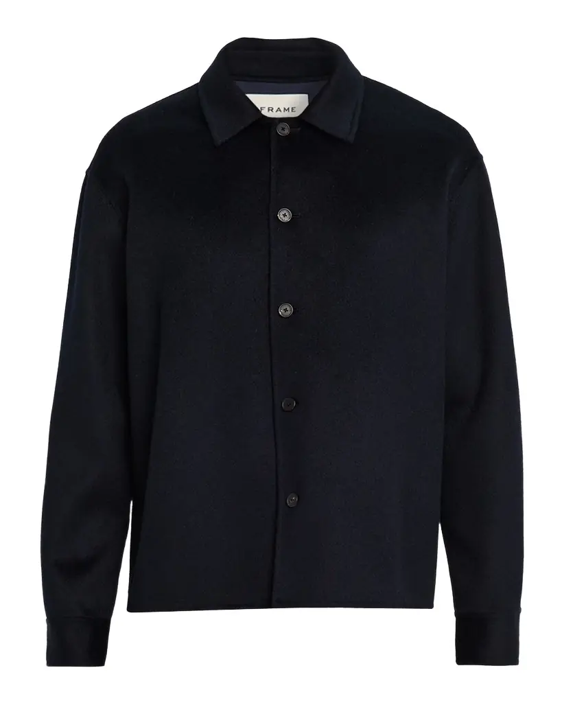 FRAME Men 's Double-Face Wool Overshirt