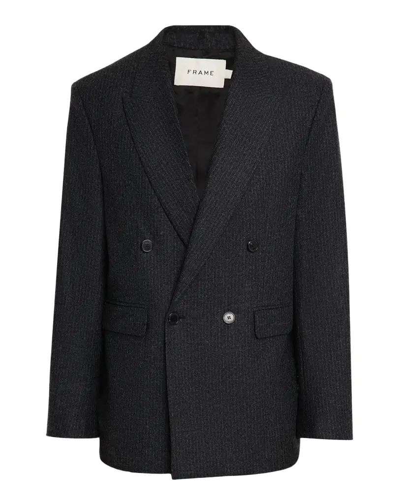 FRAME Men 's Pinstripe Wool Blazer