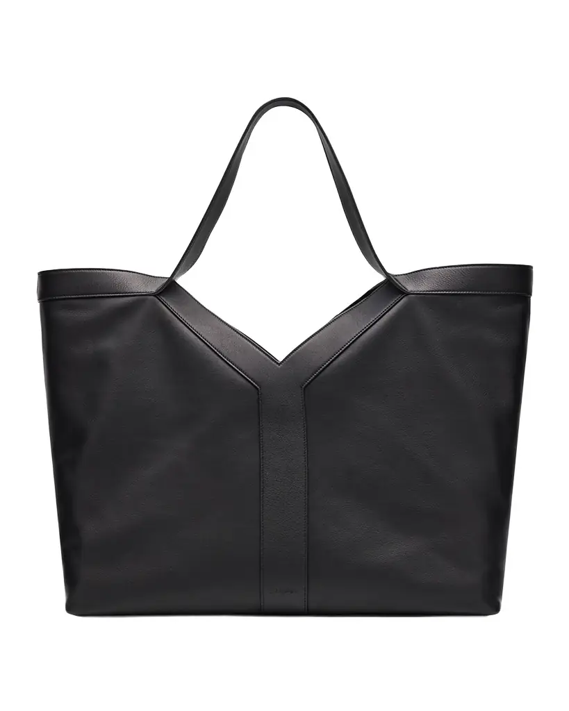 Saint Laurent Men 's Giant Y Grainy Leather Tote Bag